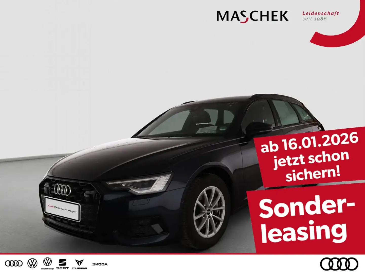 Audi A6 Avant 45 TFSI S tronic AHK Black Matrix Memory Kam Bleu - 1