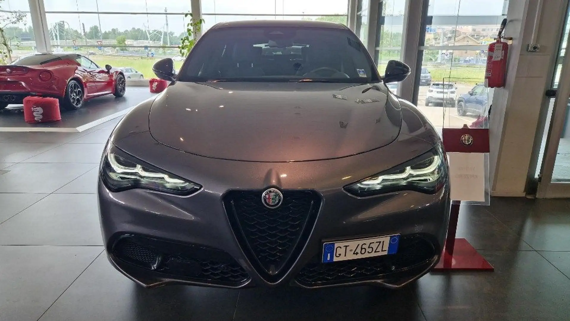 Alfa Romeo Stelvio 2.2 Turbodiesel 210 CV AT8 Q4 Veloce - AZIENDALE Gri - 1