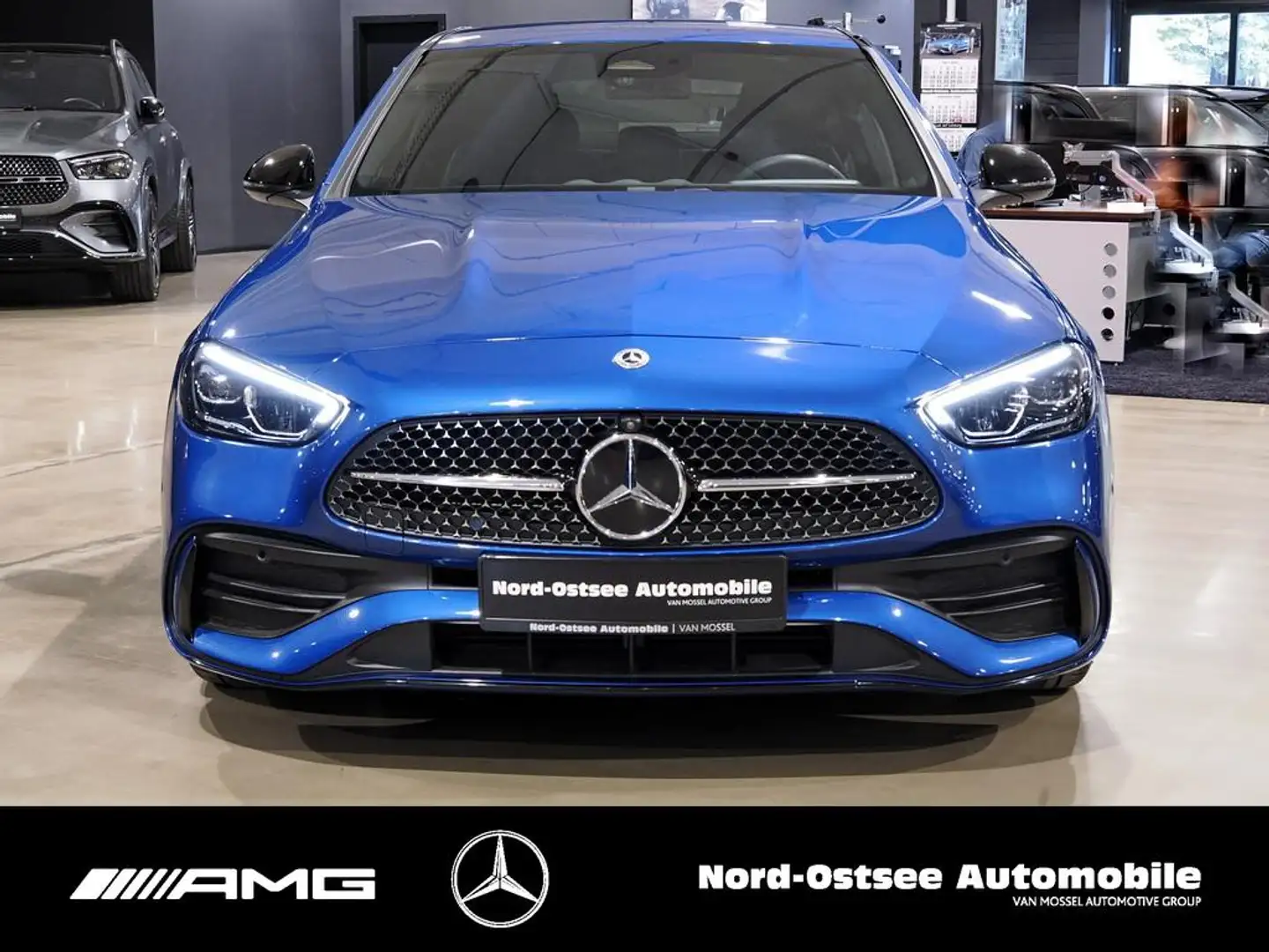 Mercedes-Benz C 180 EDITION AMG NIGHT BURMESTER 360° Bleu - 2