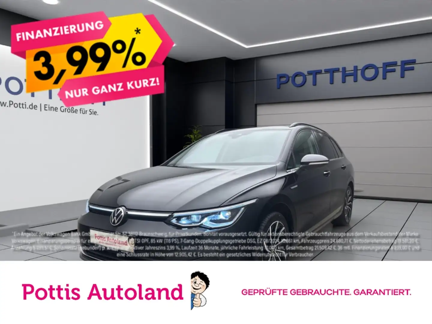 Volkswagen Golf Variant 2.0 TDI DSG STYLE NAVI PANO PDC KAMERA Schwarz - 1