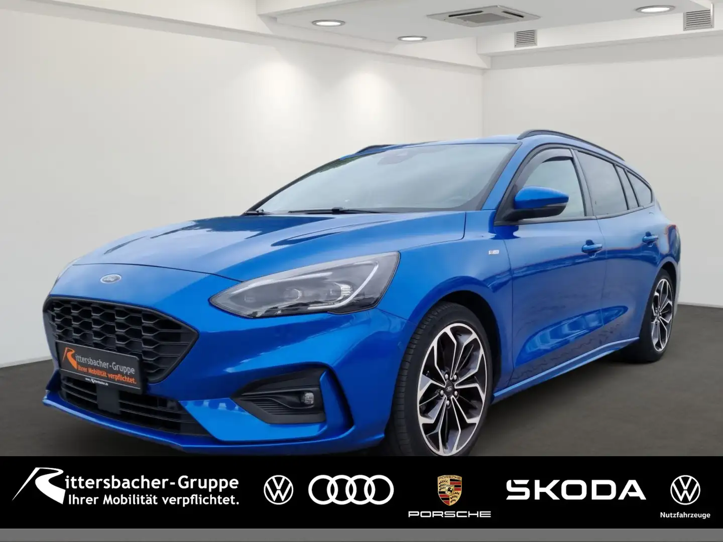 Ford Focus 1,5 Eco Boost ST-Line Design+TechnologiePa Blauw - 1