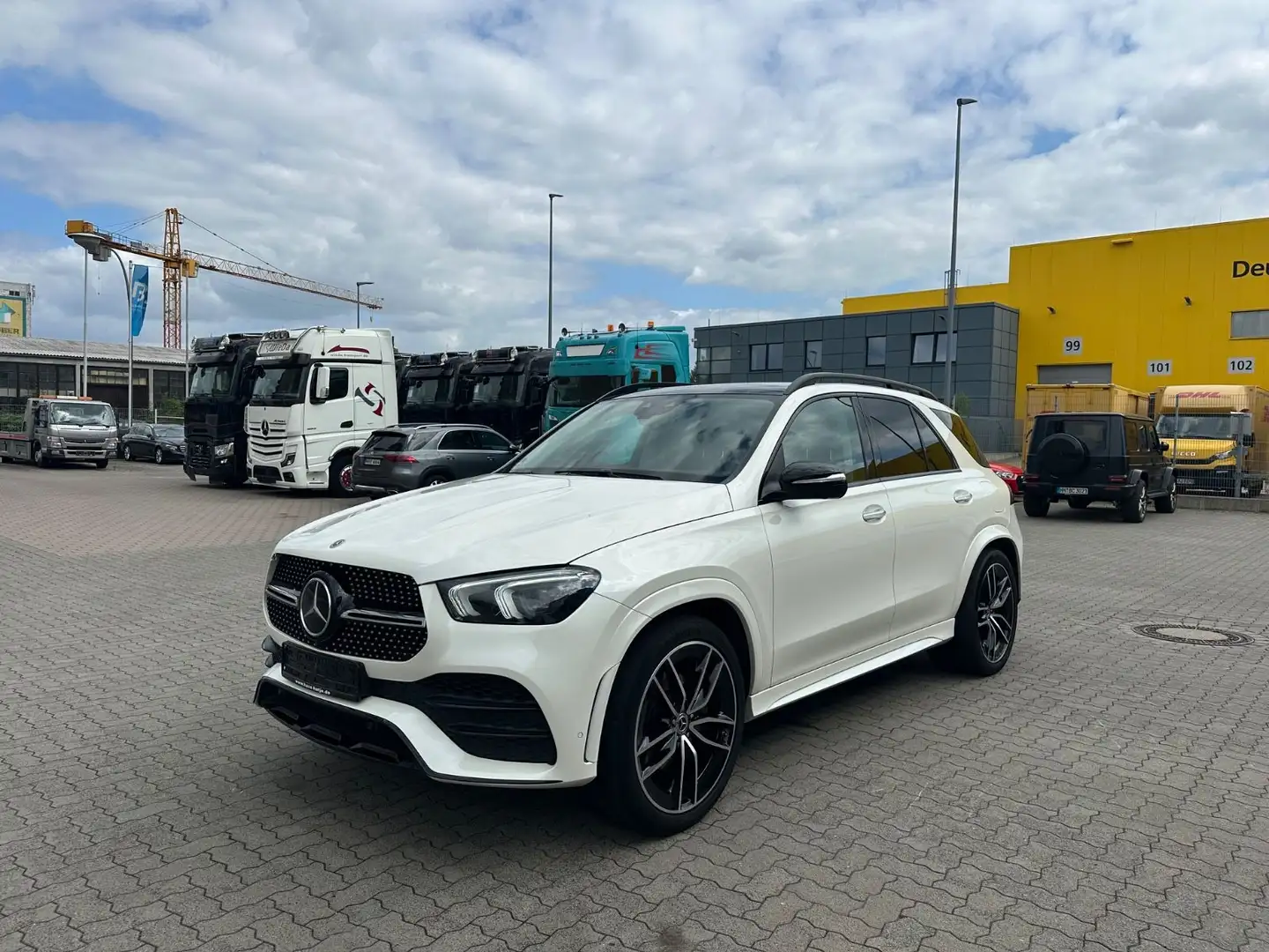 Mercedes-Benz GLE 350 de 4Matic AMG Burm. Distr. AHK 360° Blanco - 1