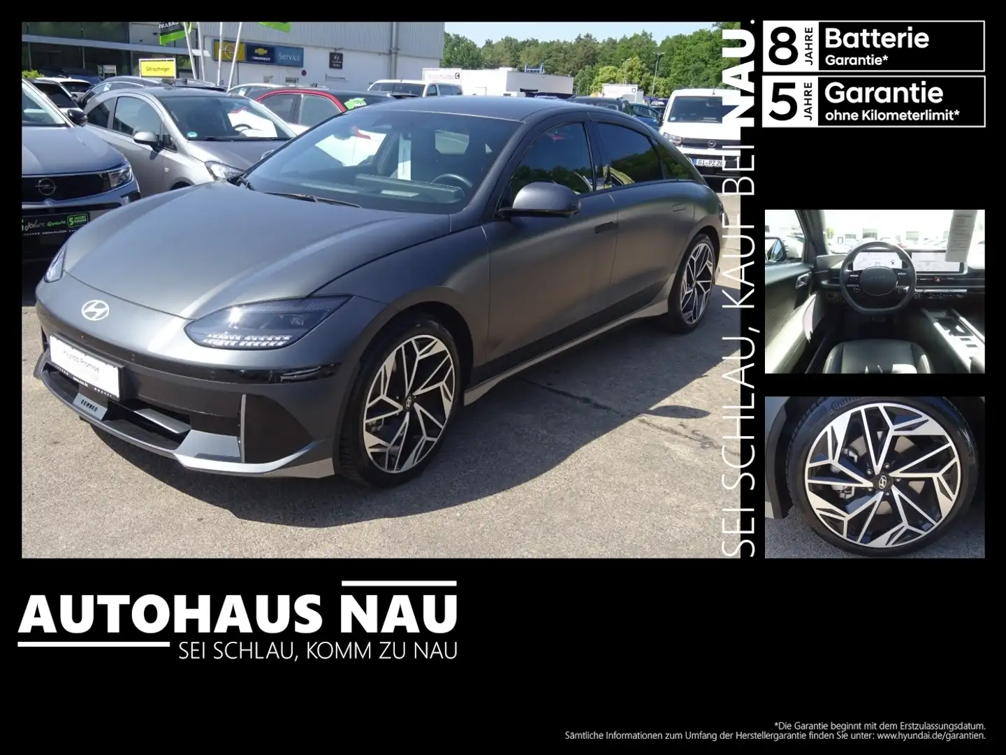 Hyundai IONIQ 6 Elektro UNIQ Gris - 1