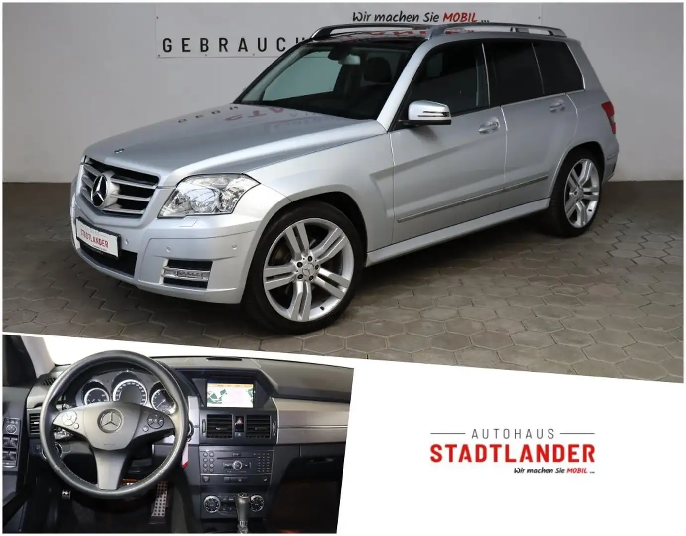 Mercedes-Benz GLK 350 4Matic XEN*PANO*NAVI*PDC*AHK Argintiu - 1