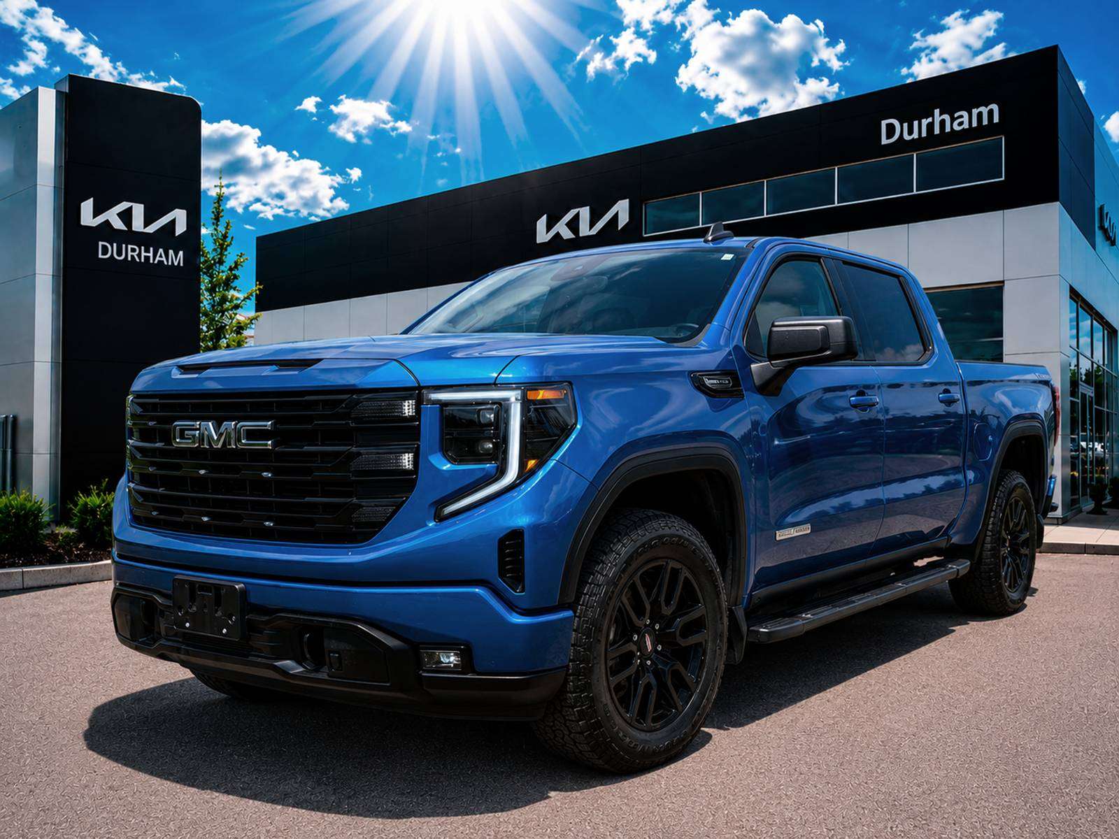 Blue 2024 GMC Sierra 1500 Pickup Truck Four-Wheel Drive Automatic