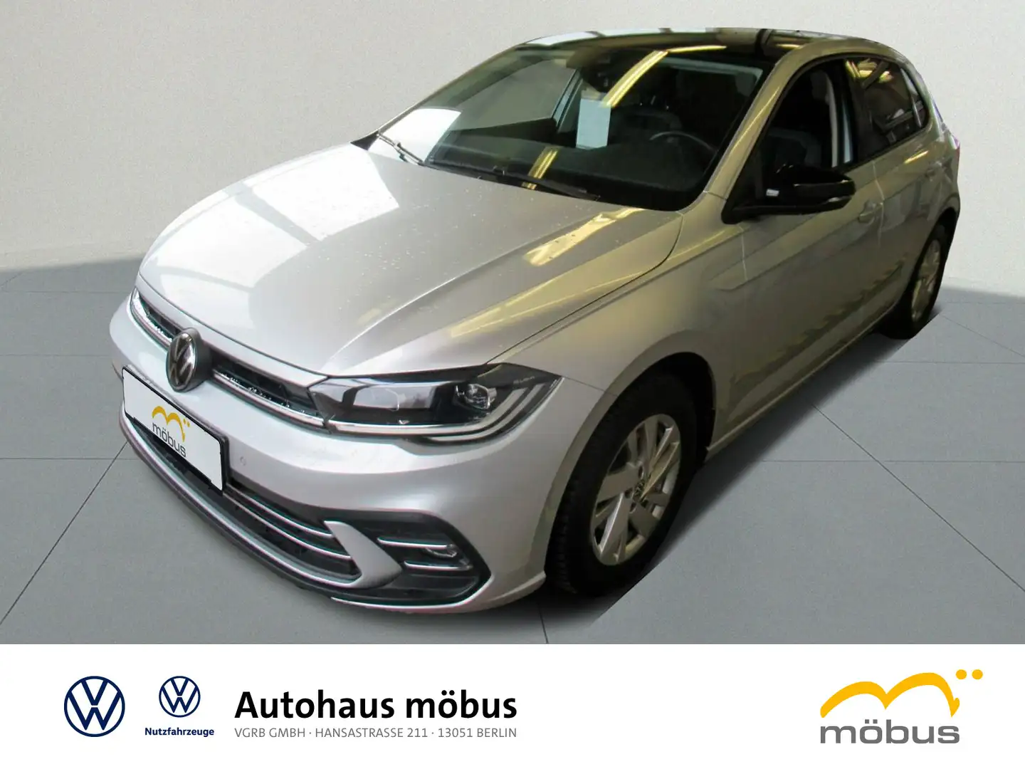 Volkswagen Polo 1.0 TSI Style*MATRIX*NAVI*AHK*APP*ACC* Silber - 2