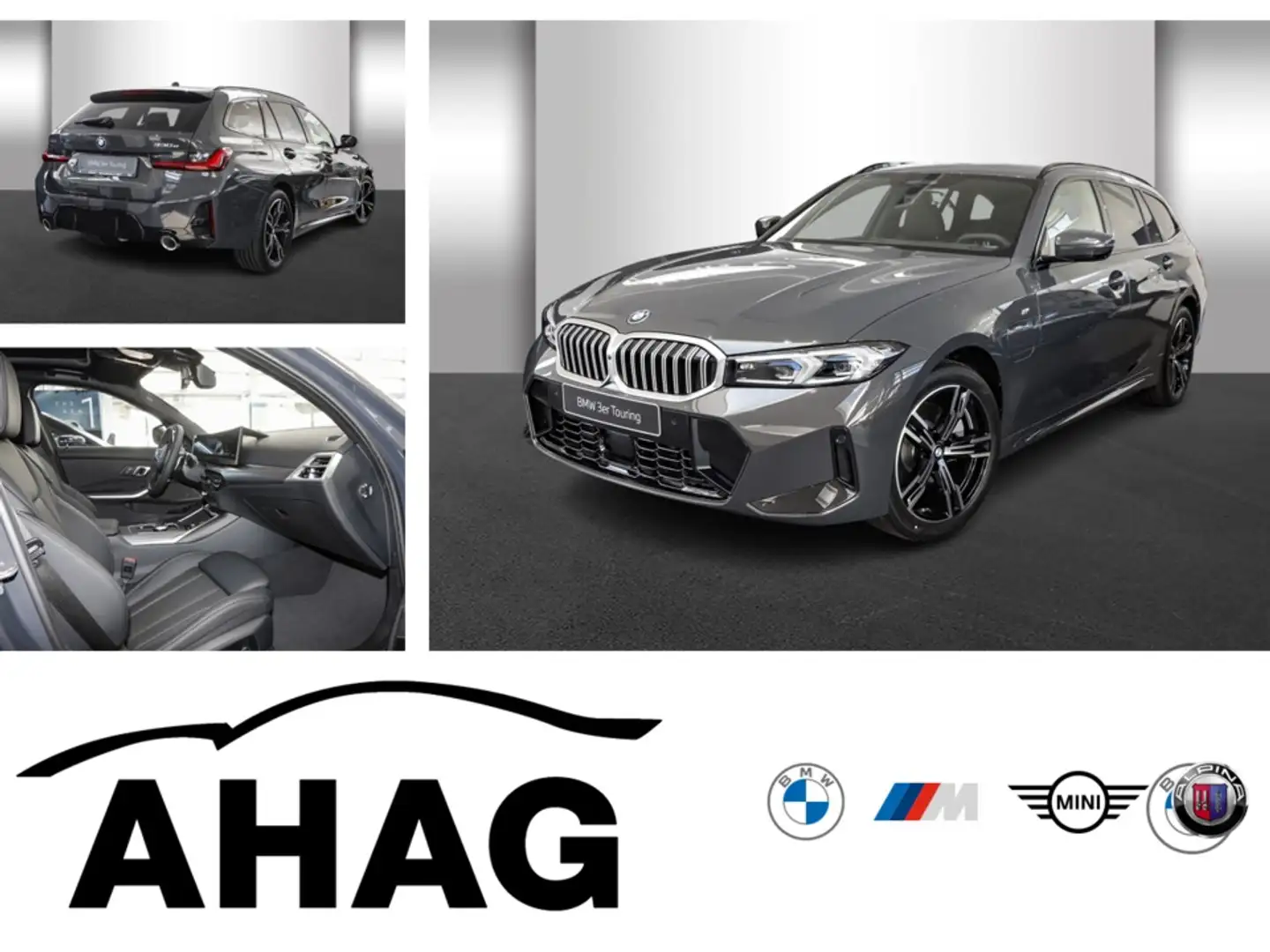 BMW 330 e xDrive Touring M Sport Pano AHK H&K Innov Gri - 1
