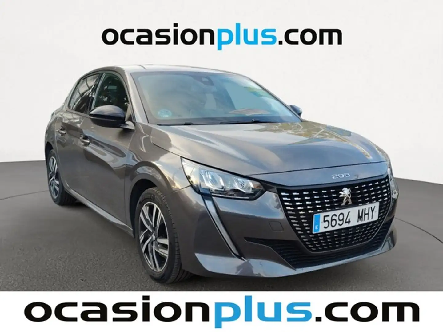 Peugeot 208 1.2 Puretech S&S Allure 100 Gris - 2