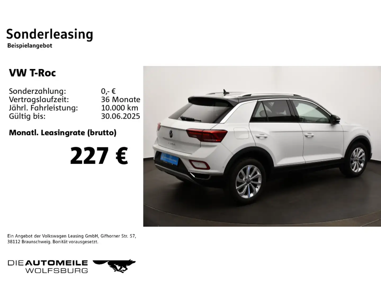 Volkswagen T-Roc 1.0 TSI Style LED+/ACC/Kamera Weiß - 2