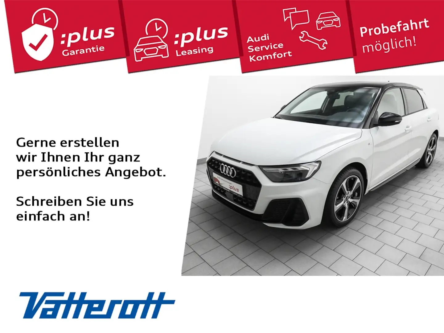 Audi A1 Sportback 30 TFSI S line Leder Navi LED ACC Weiß - 1