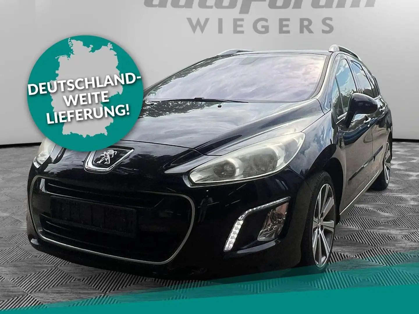 Peugeot 308 1.6 16V THP SW Allure Pano+SHZ+PDC Noir - 1