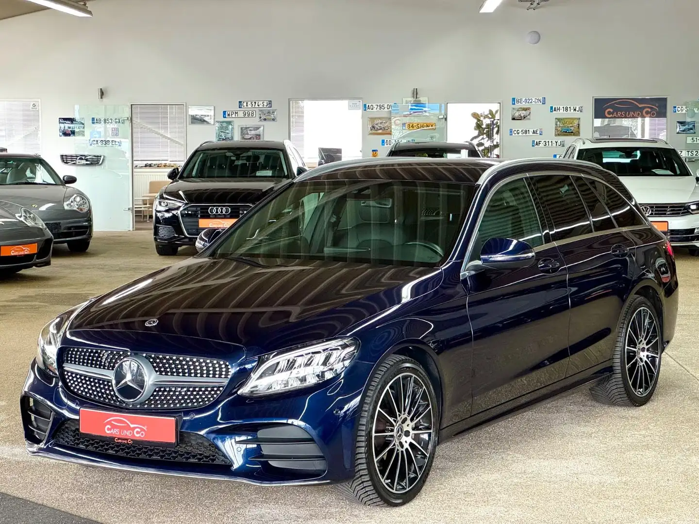 Mercedes-Benz C 220 d T-Mod AMG-Line *SHZ*NAV*LED*ACC*PDC*RK* Blauw - 1