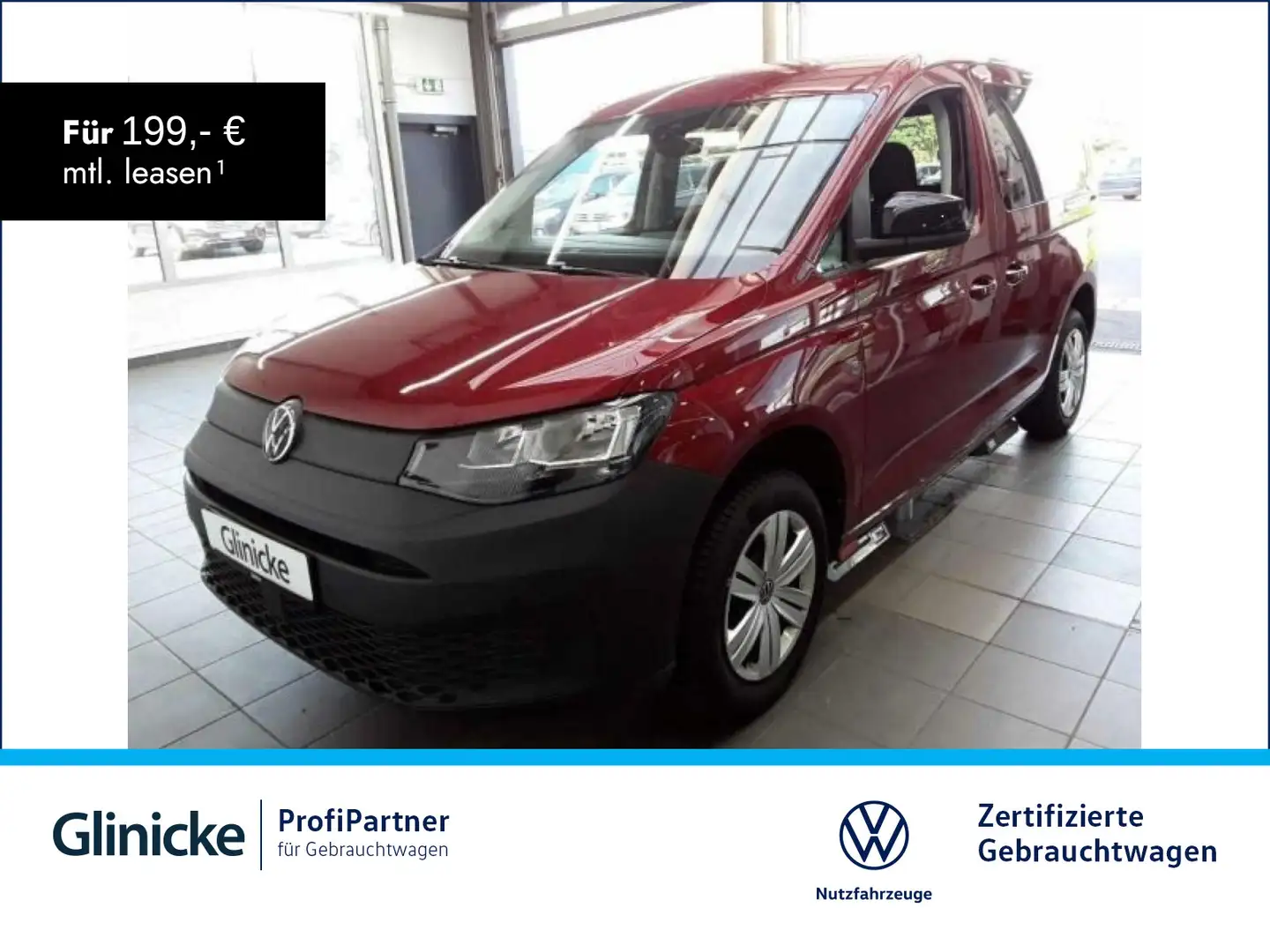 Volkswagen Caddy 2.0 TDI PDC KLIMA  AGR-Sitz SHZ Reserverad Rot - 1