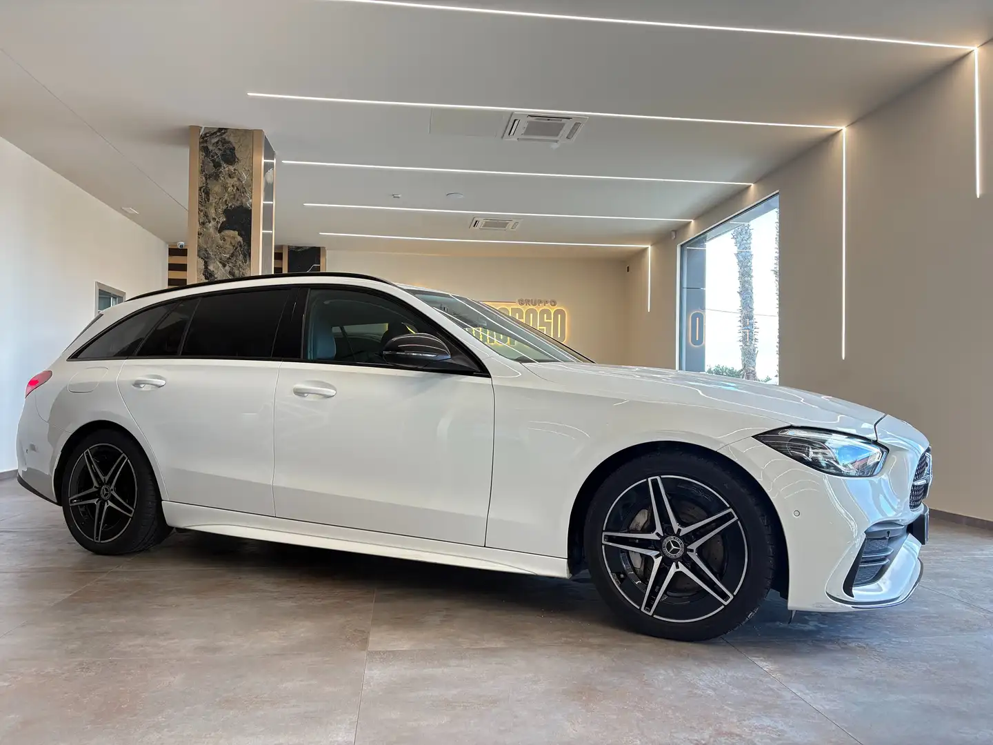 Mercedes-Benz C 220 C SW 220 d mhev Premium AMG auto IVA Esposta Weiß - 2