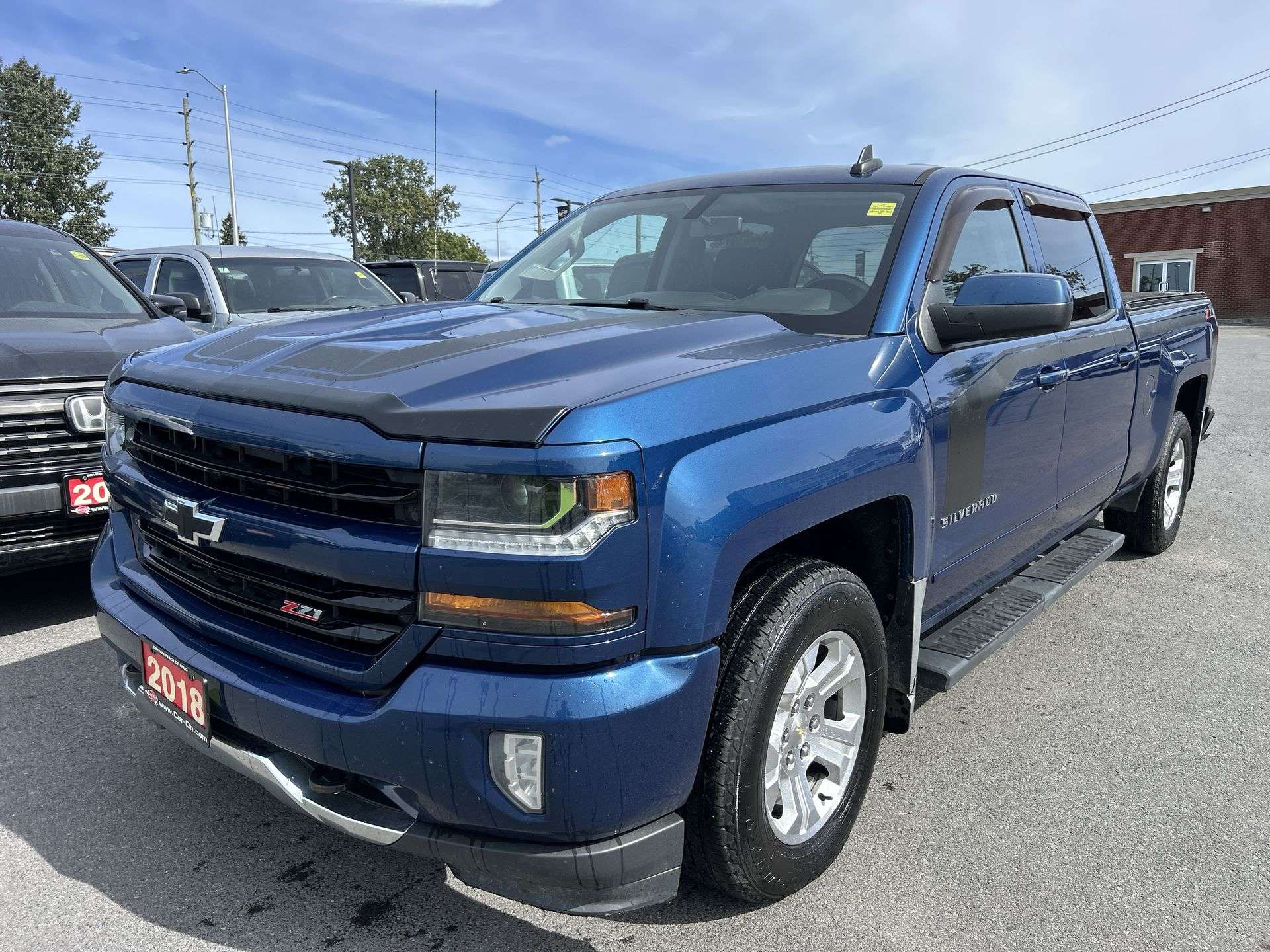 Blue 2018 Chevrolet Silverado 1500 Pickup Truck Four-Wheel Drive Automatic