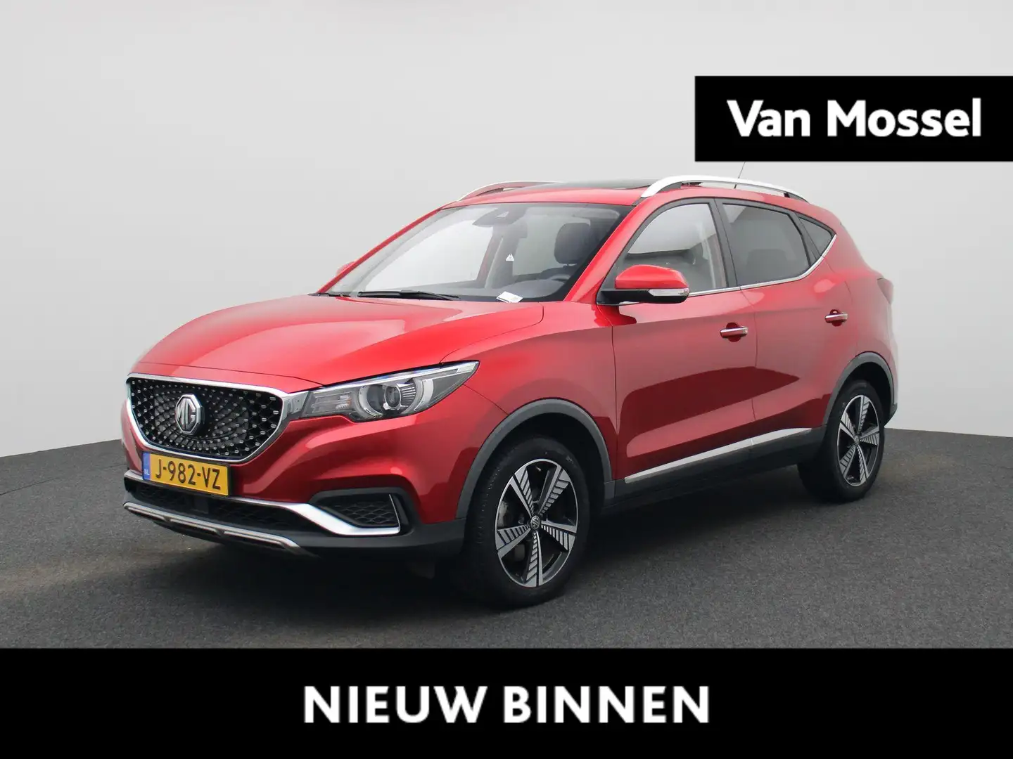MG ZS MG EV Luxury 45 kWh | LEDEREN BEKLEDING | STOELVER Rood - 1