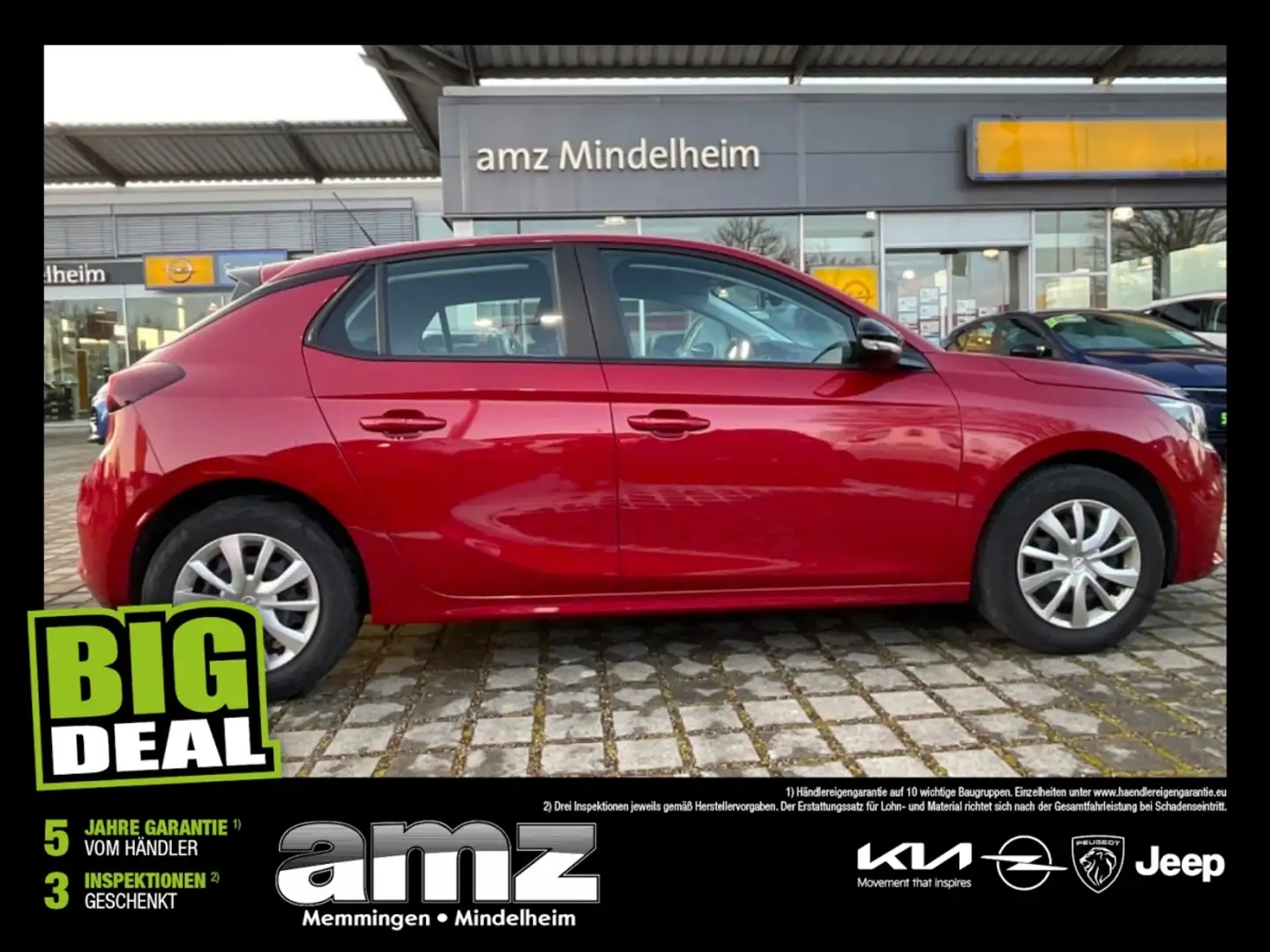 Opel Corsa F 1.2 Edition Spurhalteassistent*DAB Radio Rouge - 1