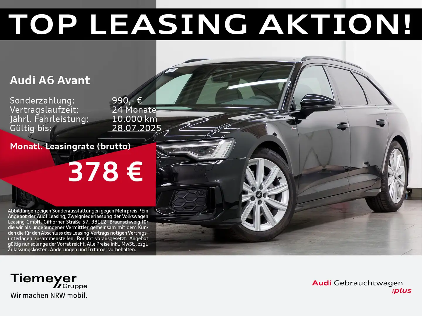 Audi A6 50 TDI Q S LINE PANO MATRIX AHK ASSIST Schwarz - 1