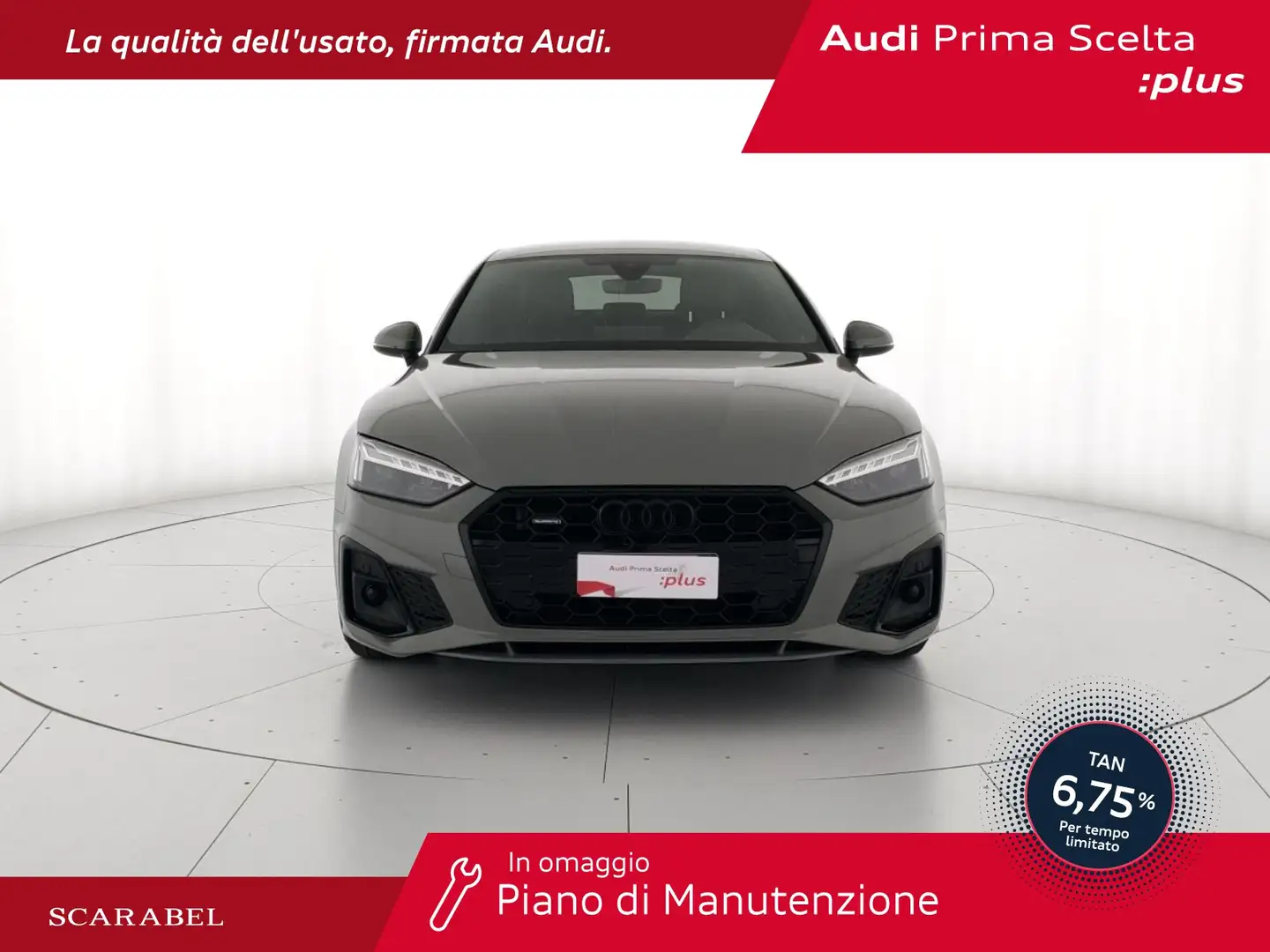 Audi A5 sportback 40 2.0 tdi mhev s line edition quattro 2 Grigio - 2