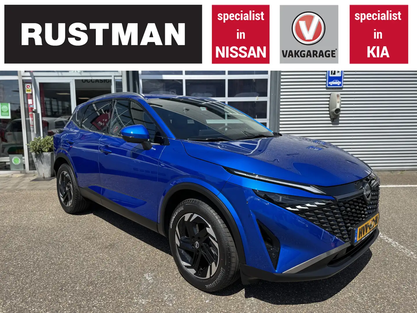 Nissan Qashqai 1.3 MHEV Xtronic N-Connecta Cold pack Blauw - 1