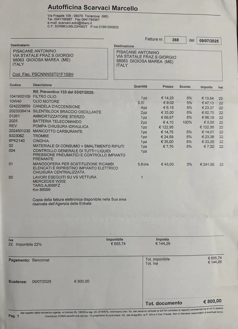 Mercedes-Benz C 180 Classe C - W202 ASI A LIBRETTO BerlinaElegance Чёрный - 2