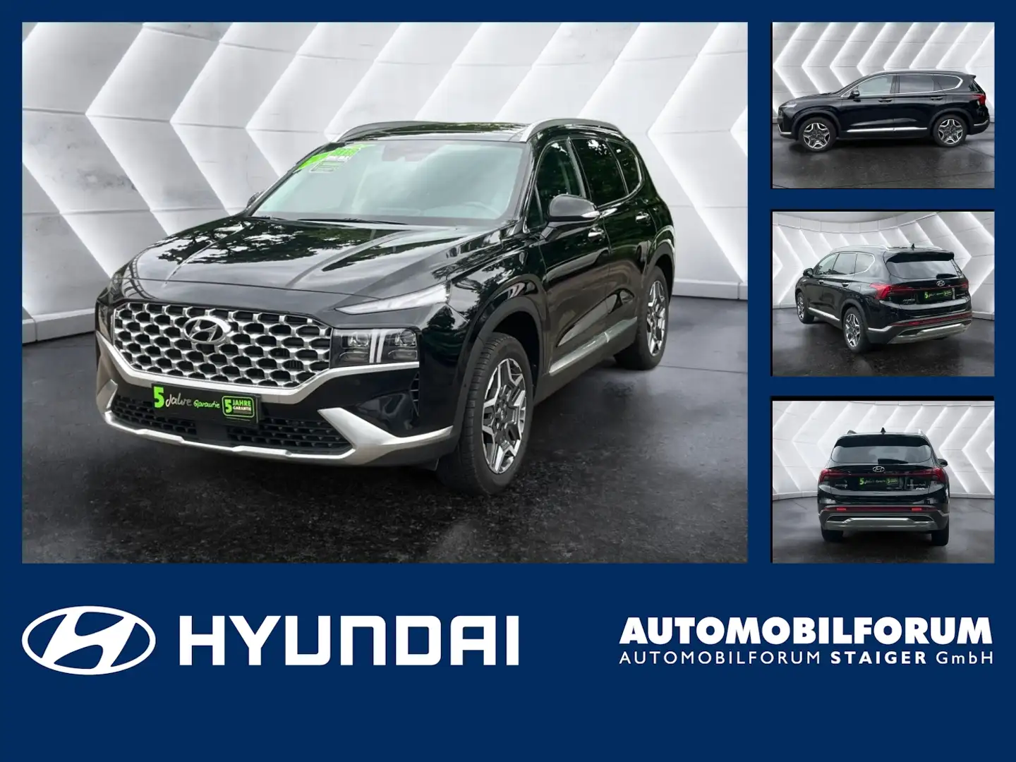 Hyundai SANTA FE 1.6 T-GDI Prime ACC HUD Pano 4xSHZ LM Zwart - 1