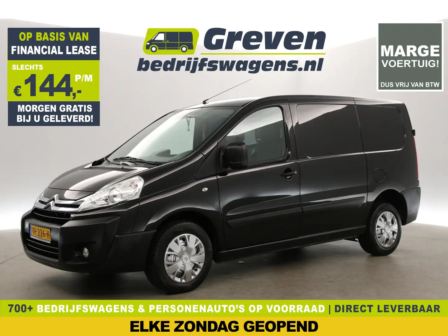 Citroen Jumpy 10 2.0 HDI L1H1 Marge Airco Cruise PDC Elektrpakke Negro - 1