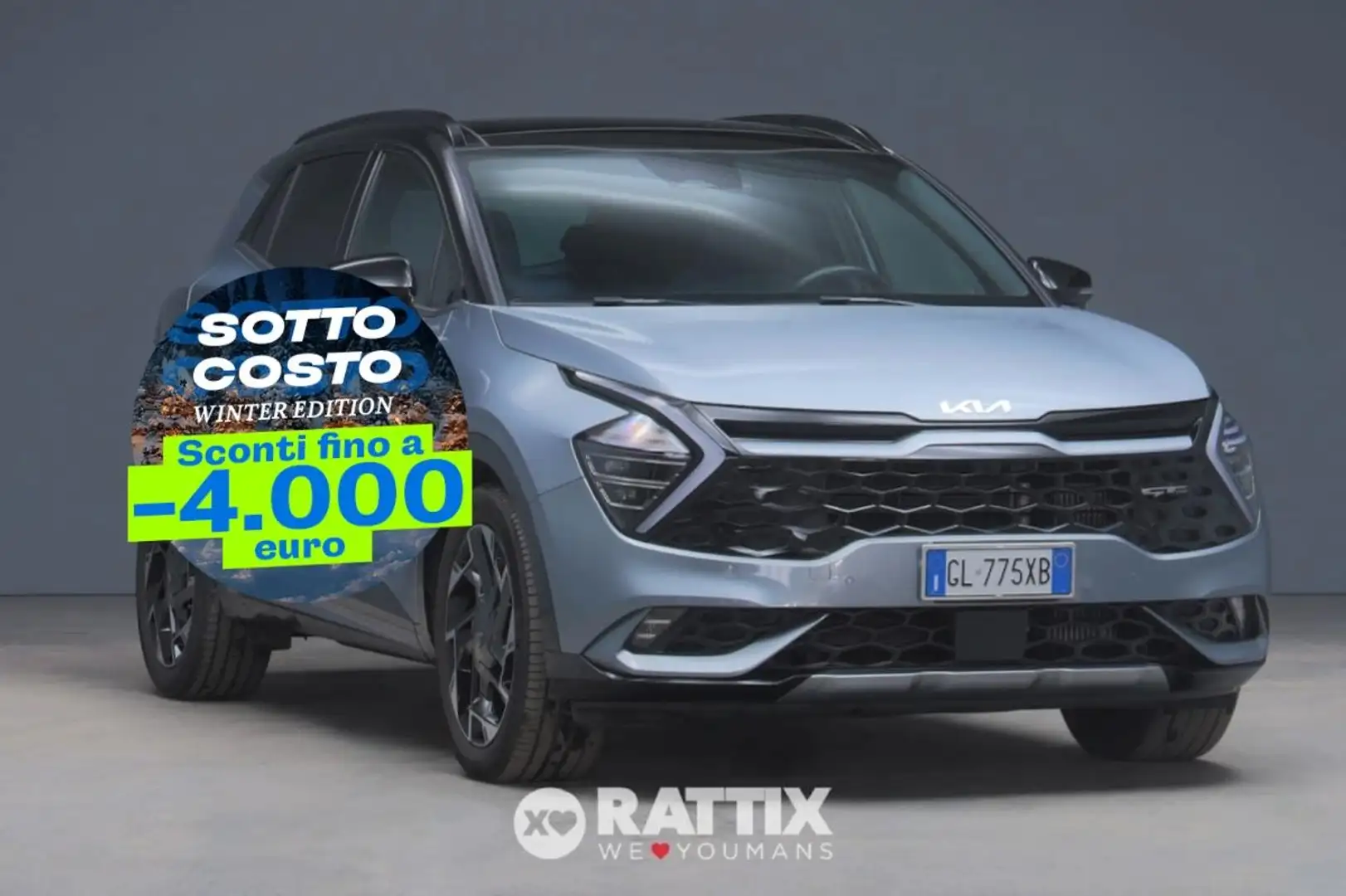 Kia Sportage 1.6 CRDI Mhev GT-line Plus AWD DCT + tetto apribil Blu/Azzurro - 1