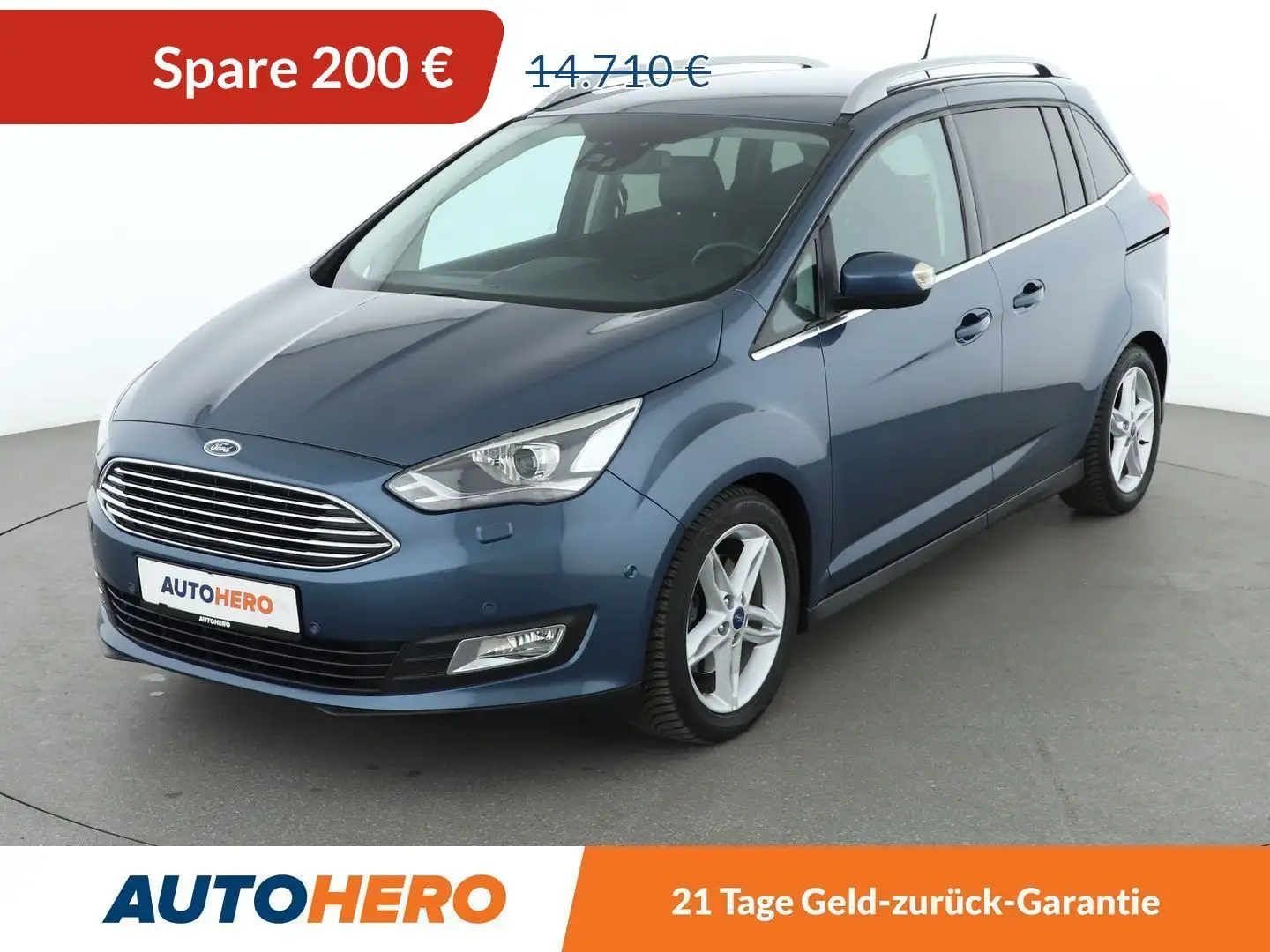 Ford Grand C-Max 1.5 EcoBoost Titanium*7-SITZER*NAVI*XENON*CAM*SPUR Blu/Azzurro - 1