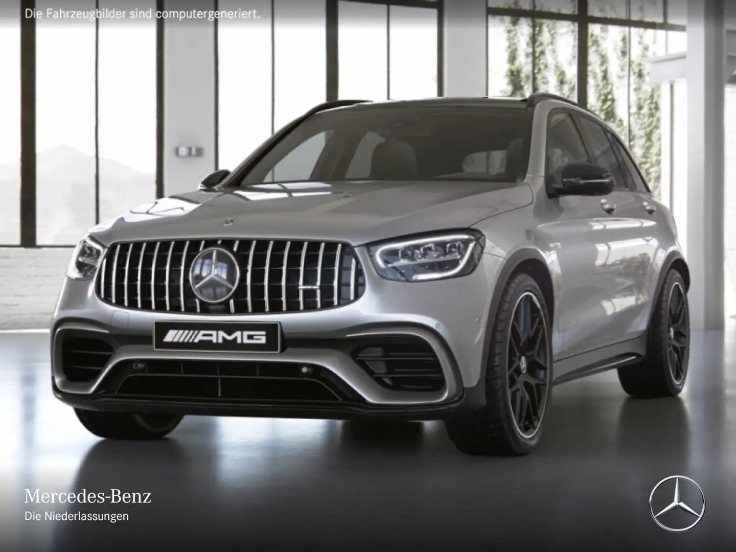 Mercedes-Benz GLC 63 AMG GLC 63 S 4M NIGHT+DRIVERS+PANO+360+AHK+LED+FAHRASS Silber - 2