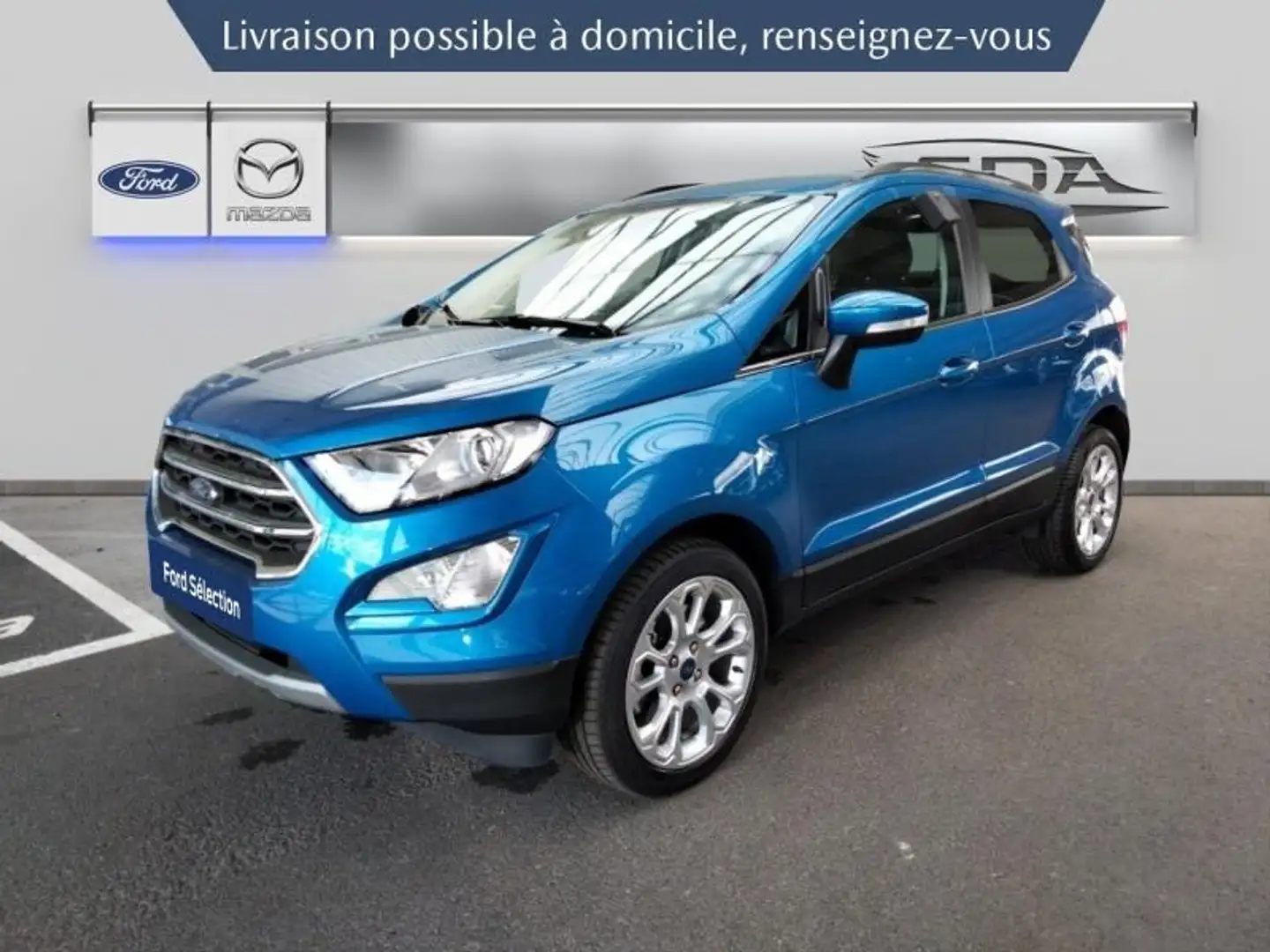 Ford EcoSport 1.0 EcoBoost 125ch Titanium 141g Bleu - 1