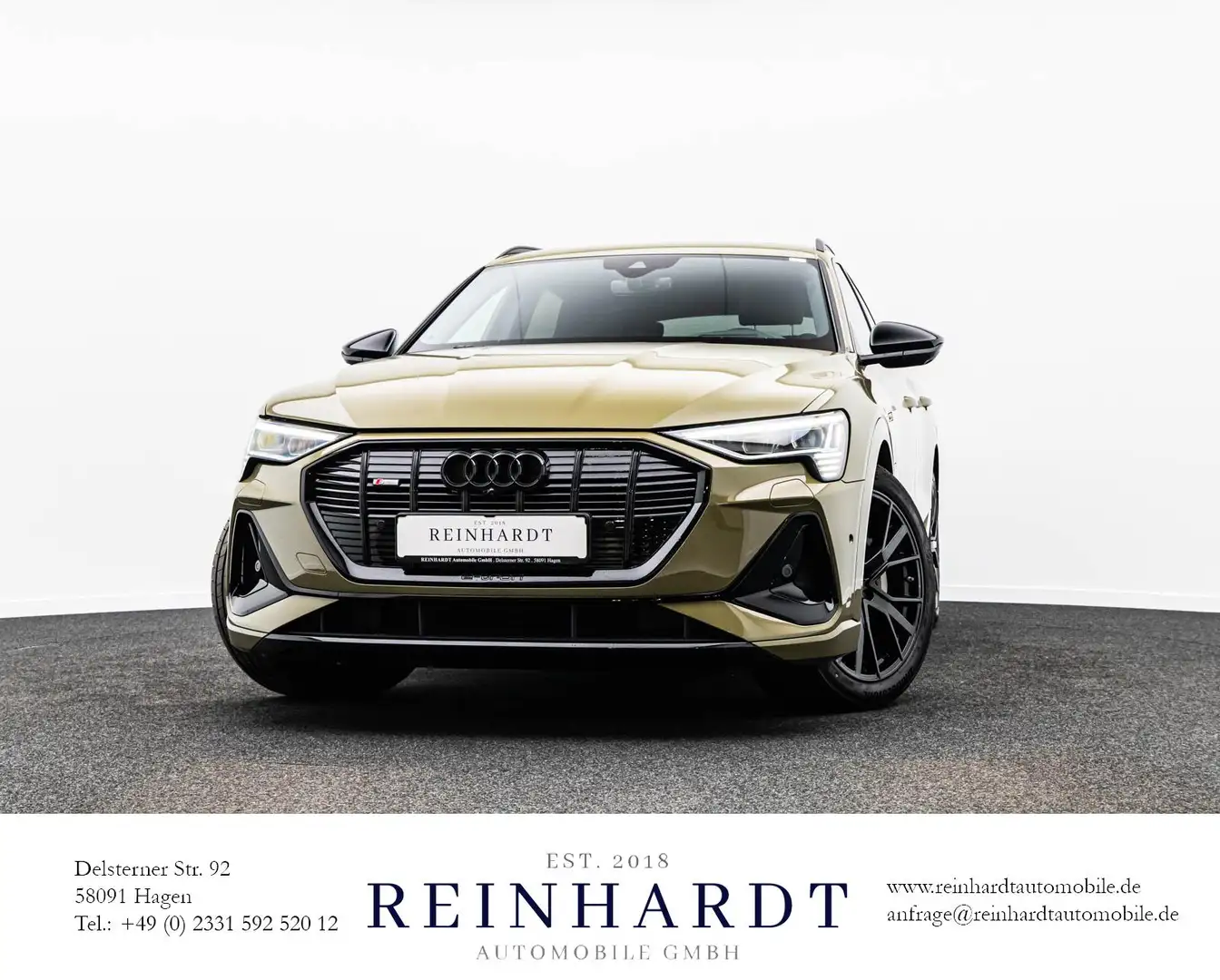 Audi e-tron 55 2x S LINE BLACK MTRX/ACC/HuD/PANO/360° Grün - 1