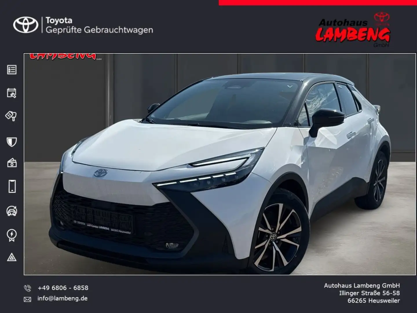 Toyota C-HR 2.0 Plug-in-Hybrid Teamplayer Weiß - 1