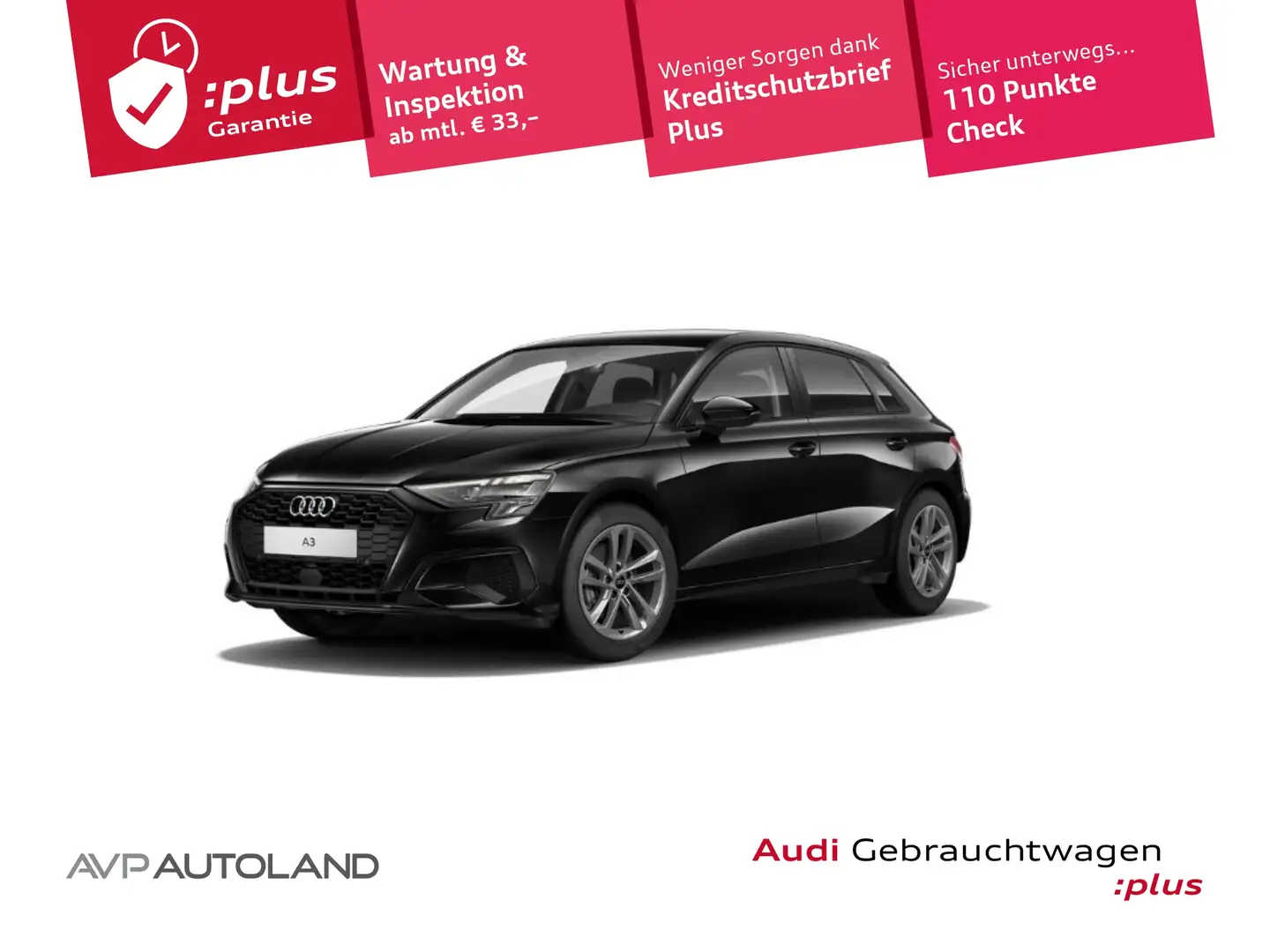 Audi A3 Sportback 30 TFSI | MMI NAVI PLUS | LED | Schwarz - 1