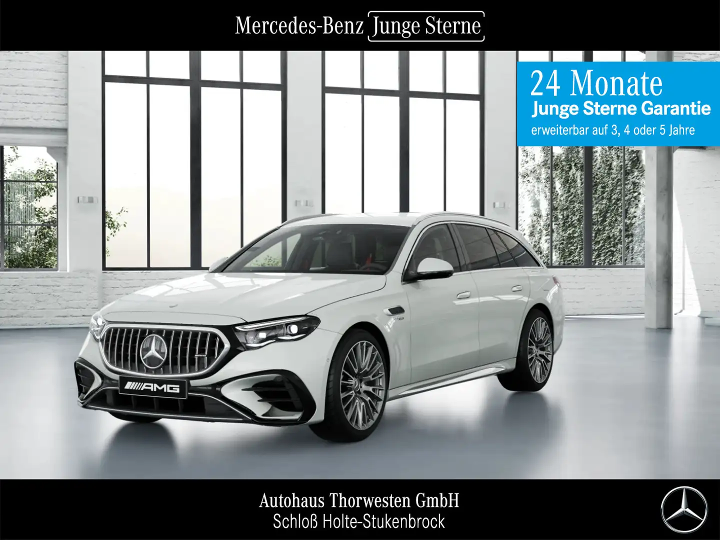 Mercedes-Benz E 53 AMG Mercedes-AMG E 53 Hybrid 4MATIC+ T Premium AHK Білий - 1