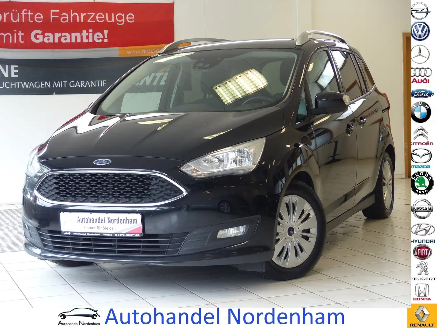 Ford Grand C-Max Business Edition*KLIMA*NAVI*SHZ*7 SITZER* Fekete - 1