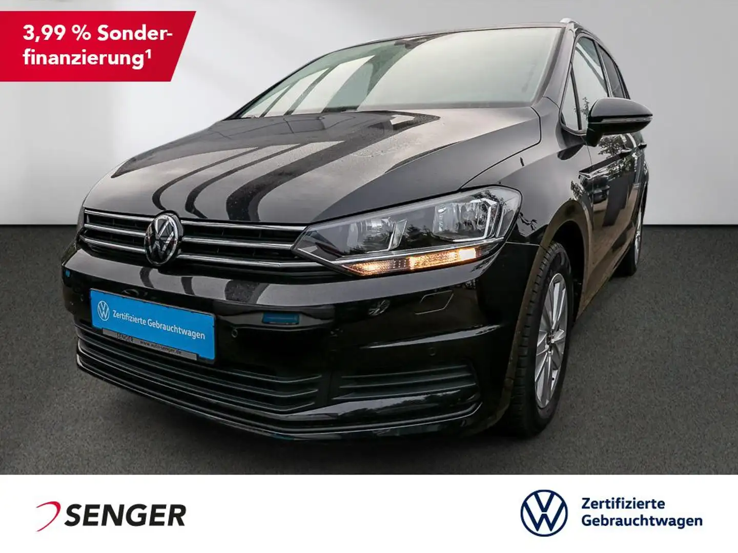 Volkswagen Touran 1.5 TSI Comfortline DSG Nav AHK PDC Noir - 1