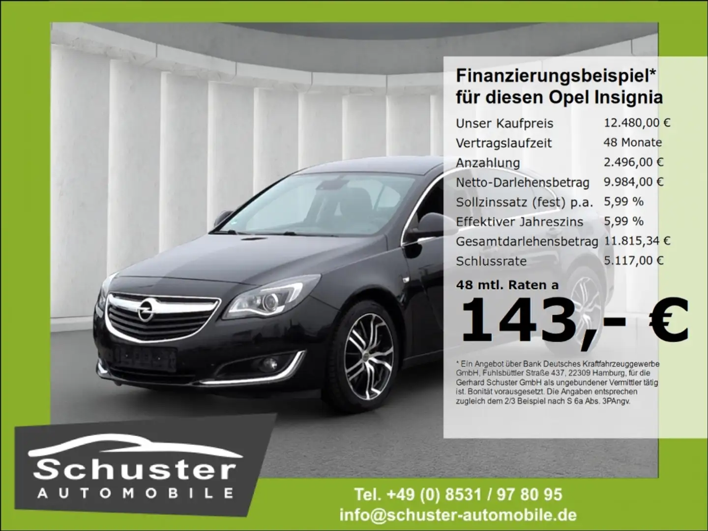 Opel Insignia Innovation 2.0D*Autom AHK Bi-Xen Navi Schwarz - 1