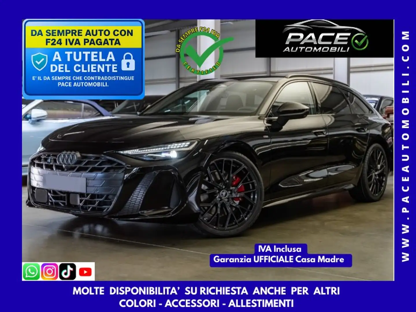 Audi A6 TDI QUATTRO AVANT S LINE BLACK PACK EDITION ONE Nero - 1