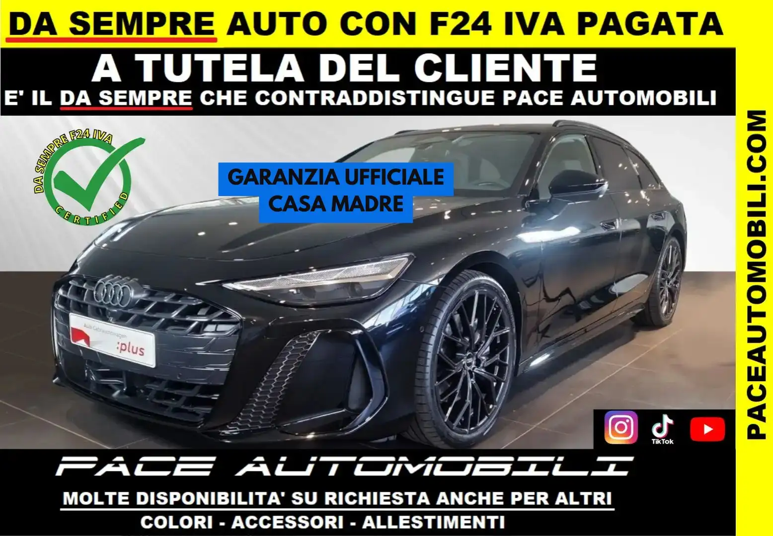 Audi A6 TDI QUATTRO AVANT S LINE BLACK PACK EDITION ONE Nero - 1