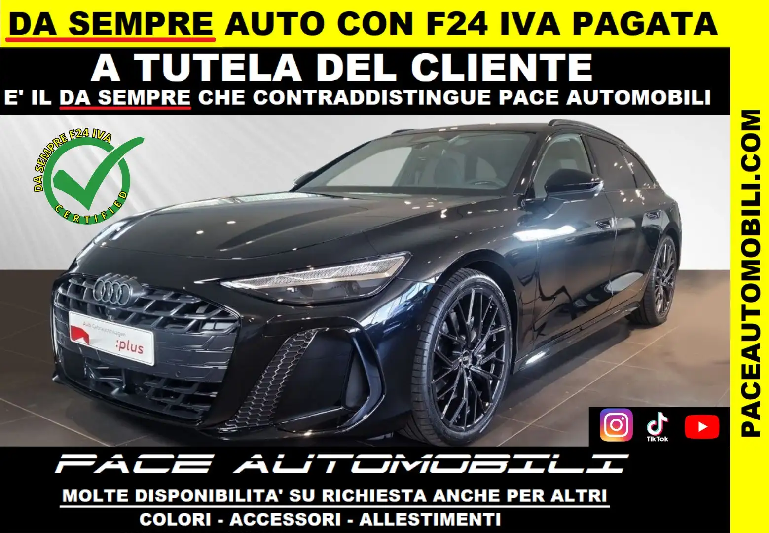 Audi A6 TDI QUATTRO AVANT S LINE BLACK PACK EDITION ONE Nero - 1