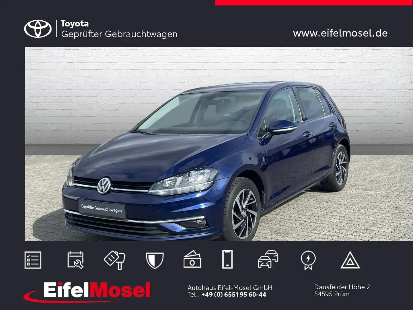 Volkswagen Golf Join VII 1.6 TDi*Navi*AHK*Winter-Paket* /AHK/SHZ/L Azul - 1