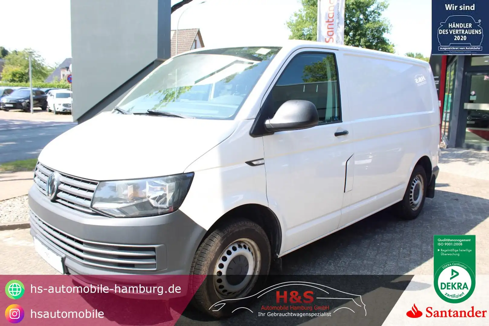 Volkswagen T6 Transporter Kasten-Kombi DSG*AHK*PDC Weiß - 1