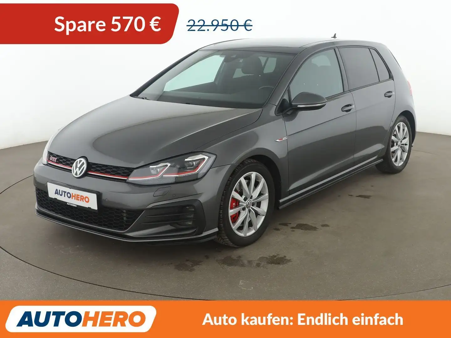 Volkswagen Golf GTI 2.0 TSI GTI Performance BM Aut.*NAVI*LED*ACC*CAM* Gris - 1