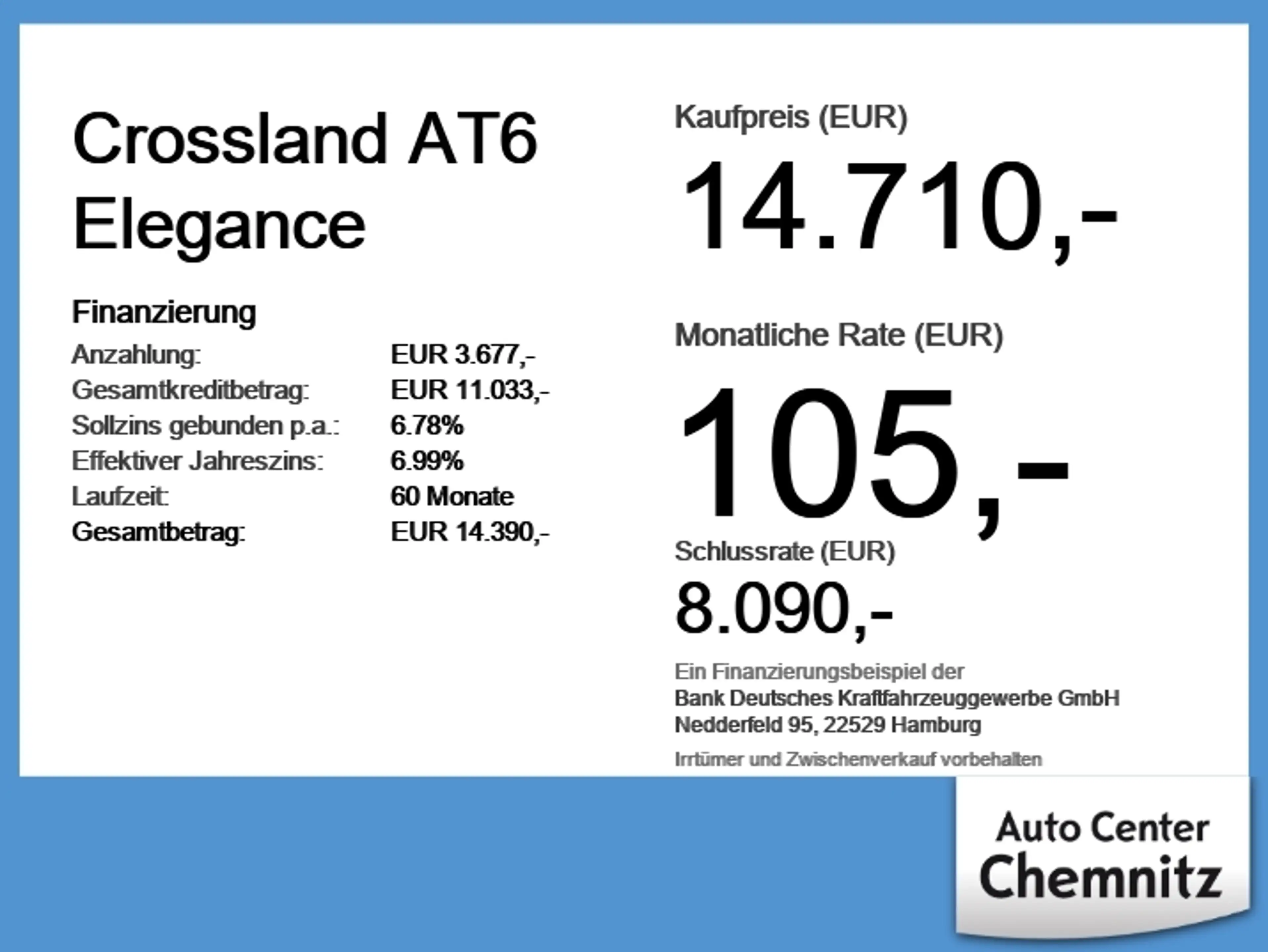 Opel Crossland AT6 Elegance LED/180°Kam/Navi/2xKlima — photo 6