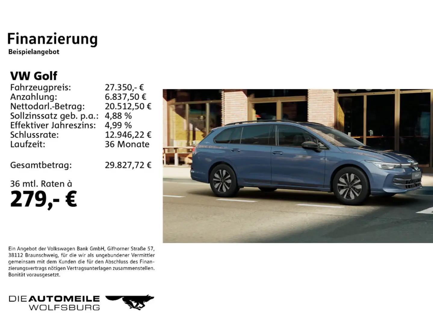 Volkswagen Golf Variant Golf 8 VIII Variant 1.5 TSI Goal LED+/ACC/AHK Blau - 2