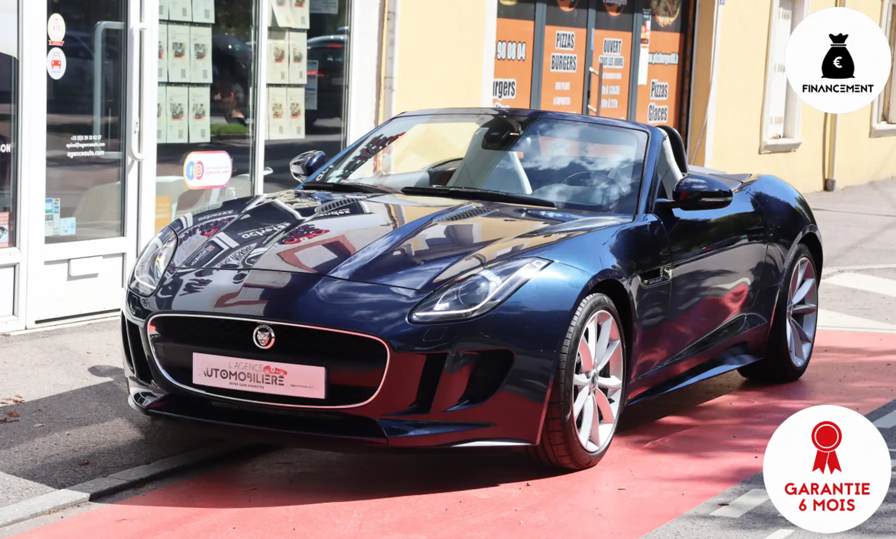 Jaguar F-Type Cabriolet 3.0 V6 340 (Suivi Jaguar, Sièges élec Blau - 1