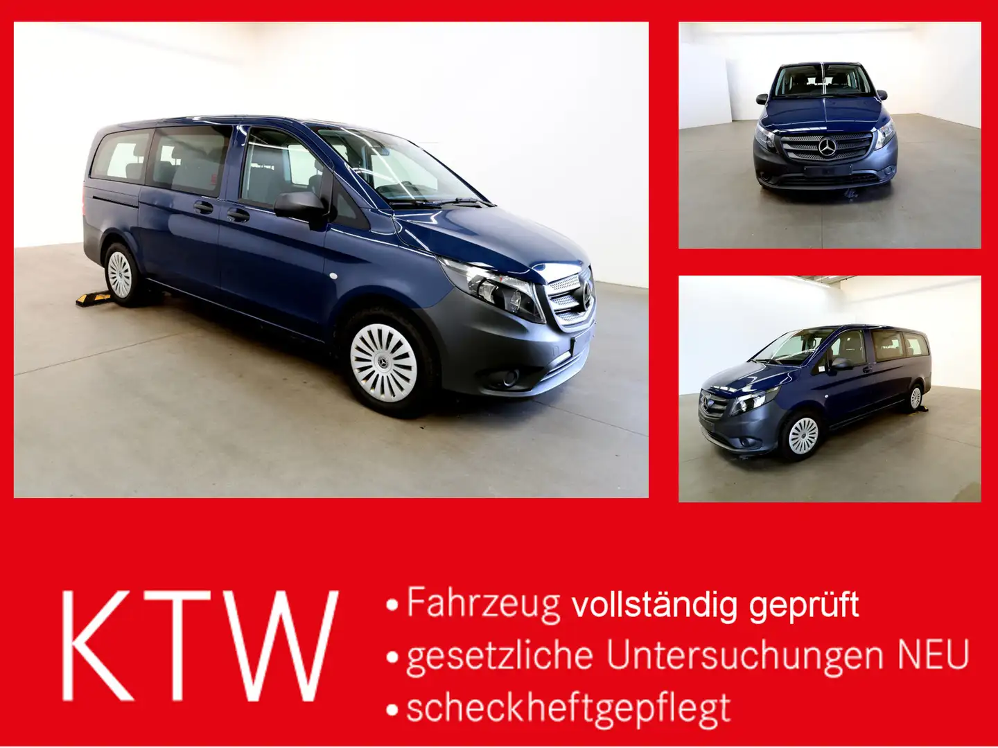 Mercedes-Benz Vito 114 TourerPro,lang,Automatik,8Sitze,Kamera Blau - 1