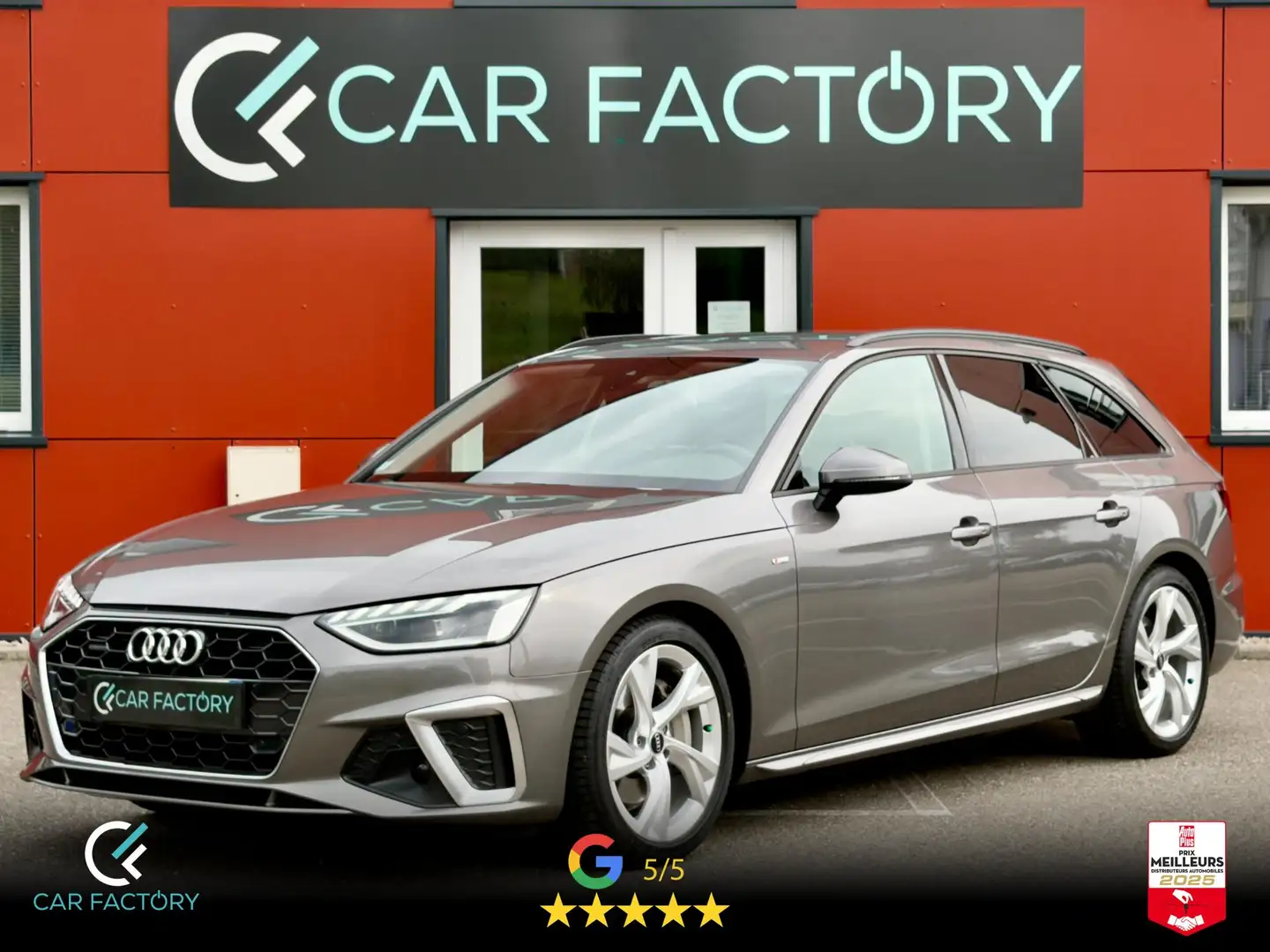 Audi A4 S-Line Quattro 2.0 40 TDI 204 BVA Virtual Cockpit Attelage Mmi Navi Plus Garantie 1an Gris - 1