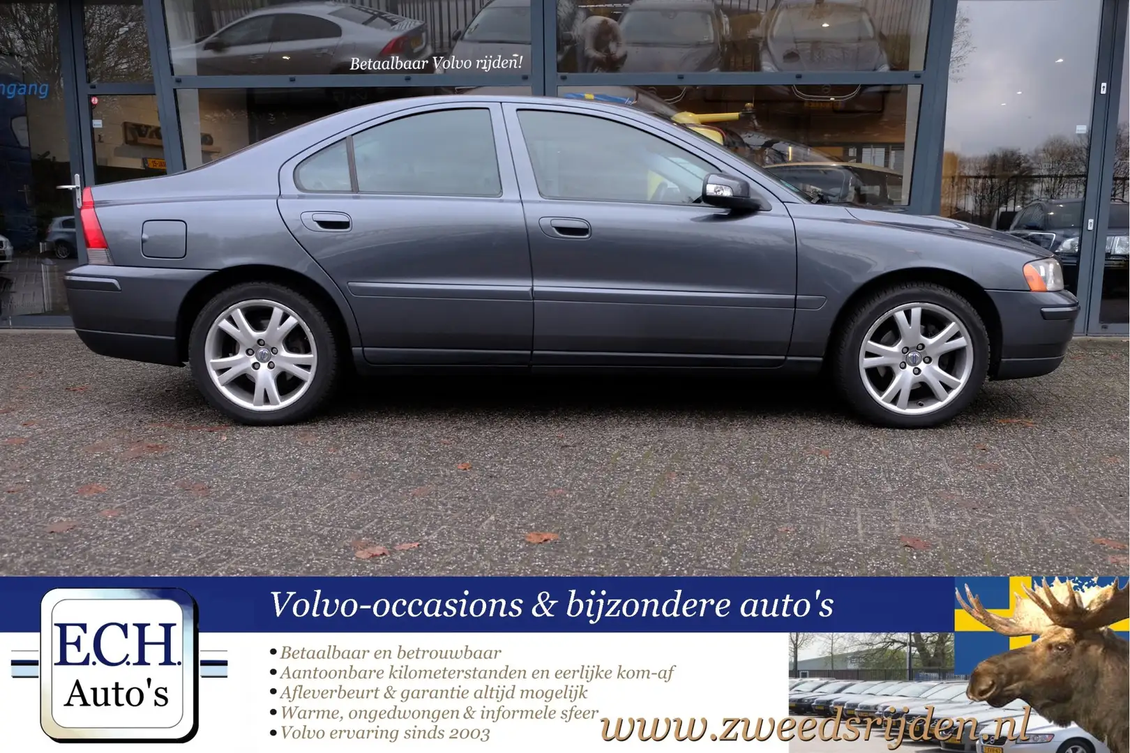 Volvo S60 2.4 140 pk Drivers Edition, Leer, Navi, Xenon, 17 Gris - 2